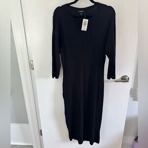 Torrid Ribbed Knit Midi Shift Dress